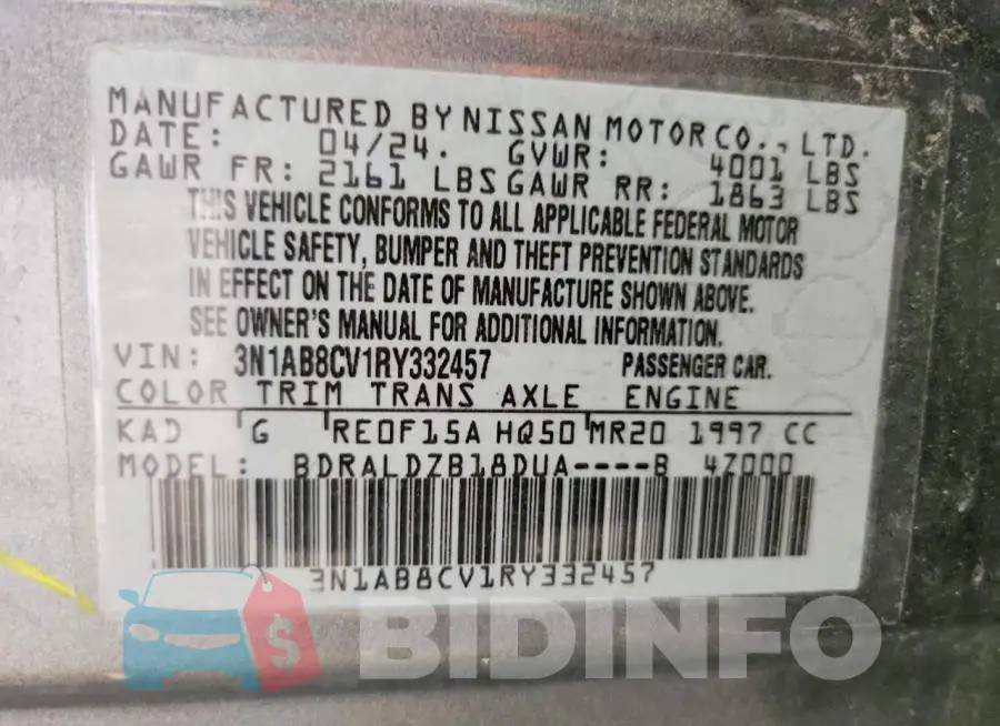 3N1AB8CV1RY332457 Photo# 12