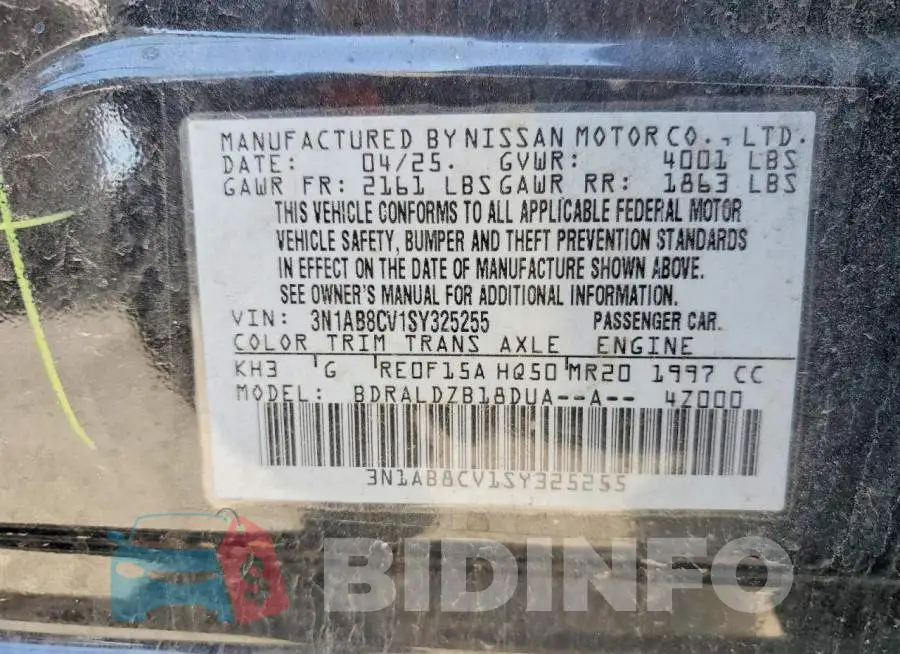 3N1AB8CV1SY325255 Photo# 13