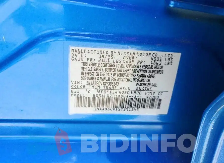 3N1AB8CV1SY396343 Photo# 12