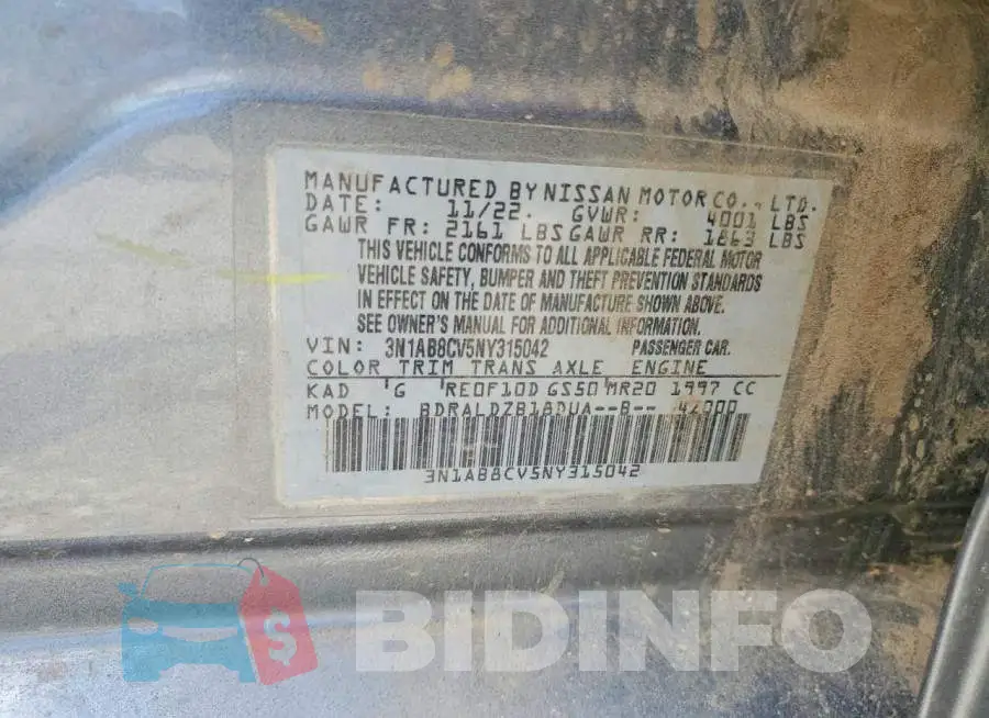 3N1AB8CV5NY315042 Photo# 12