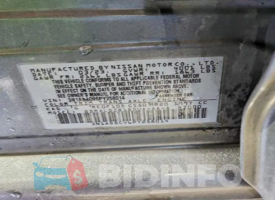 3N1AB8CV6PY258014 Photo# 13