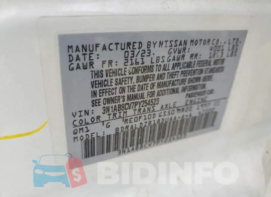 3N1AB8CV7PY254523 Photo# 13