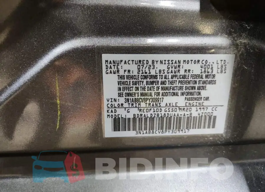 3N1AB8CV8PY309917 Photo# 13