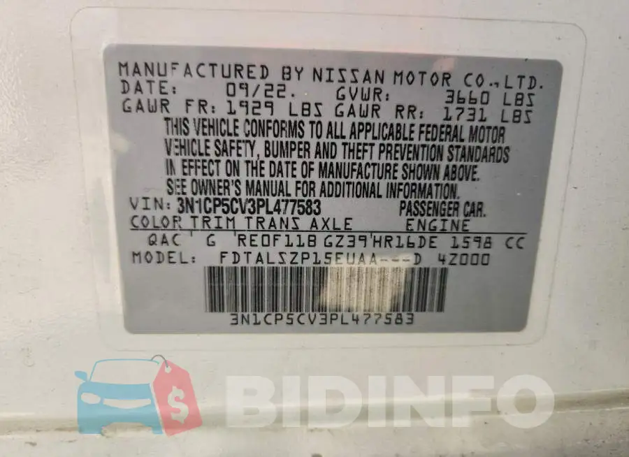 3N1CP5CV3PL477583 Photo# 13