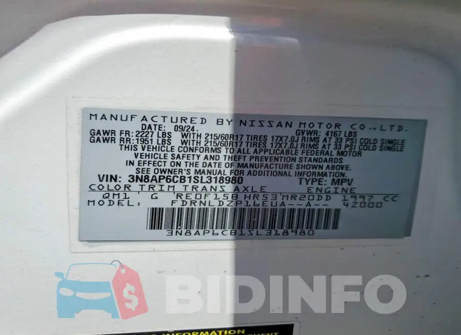 3N8AP6CB1SL318980 Photo# 14