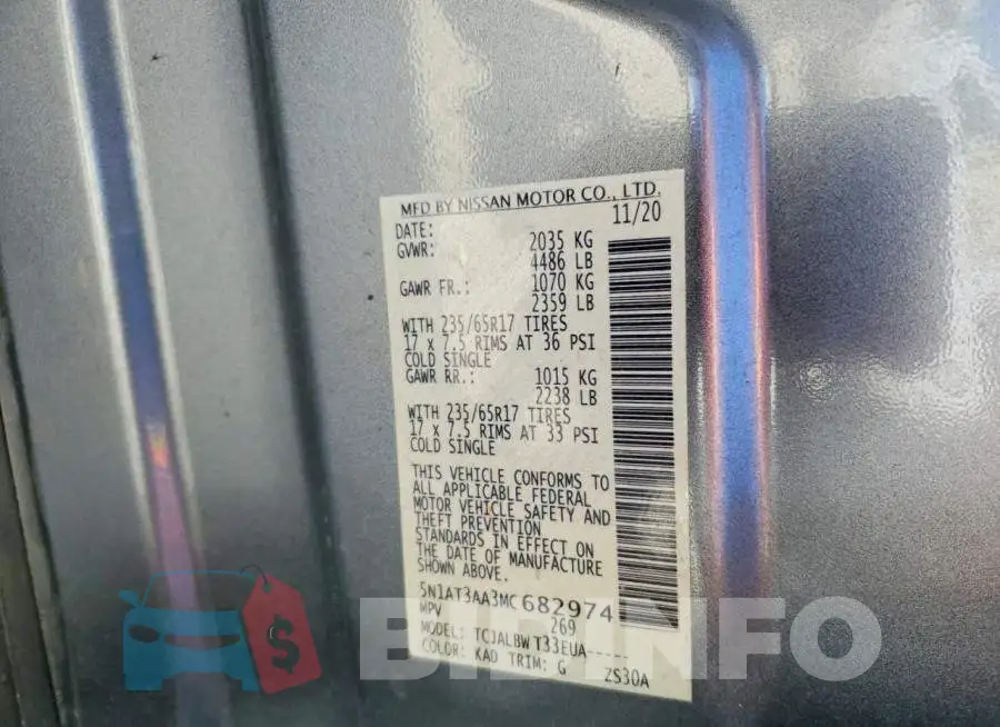 5N1AT3AA3MC682974 Photo# 13
