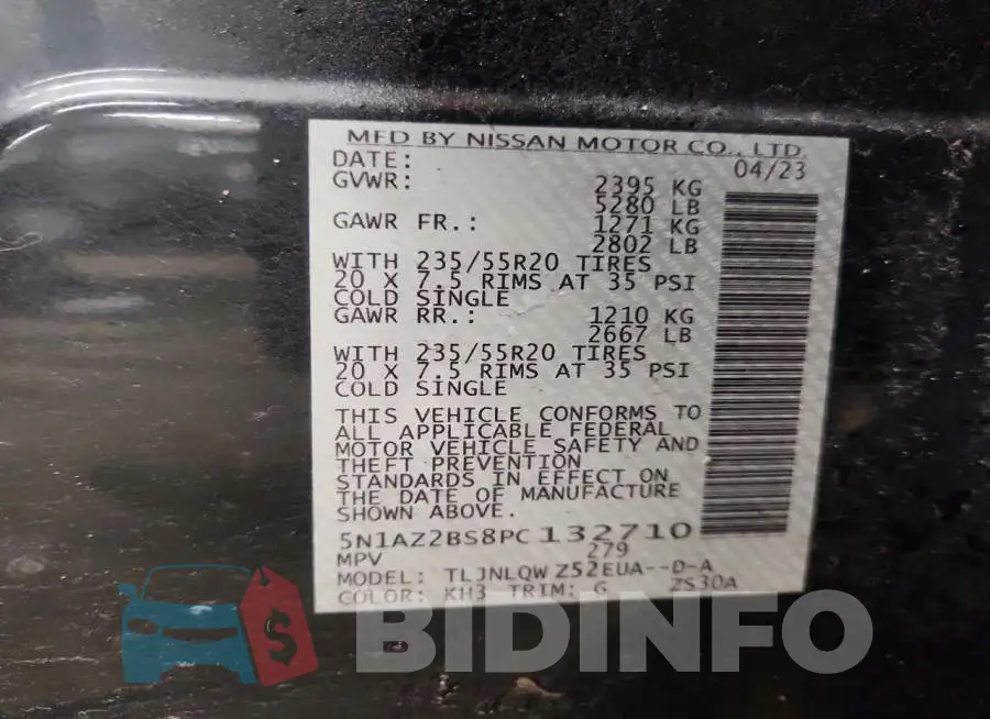 5N1AZ2BS8PC132710 Photo# 13
