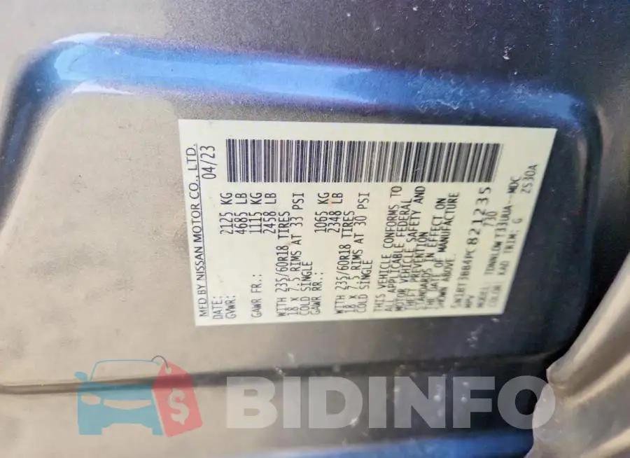 5N1BT3BB4PC821235 Photo# 14