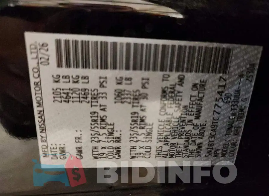 5N1BT3CA9TC775417 Photo# 14