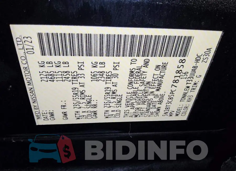 5N1BT3CB5PC781858 Photo# 13