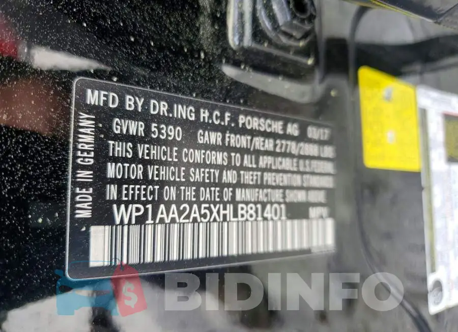 WP1AA2A5XHLB81401 Photo# 13