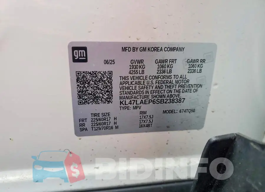 KL47LAEP6SB238387 Photo# 13