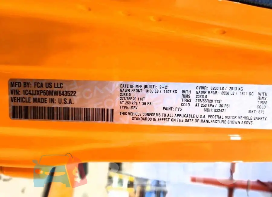 1C4JJXP60MW643522 Photo# 13