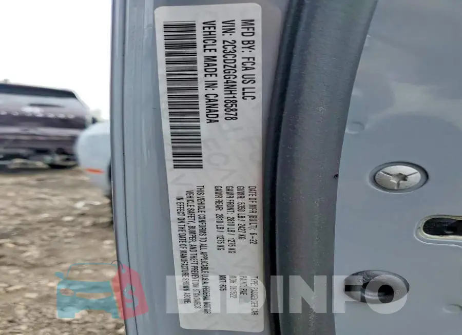 2C3CDZGG4NH185878 Photo# 12