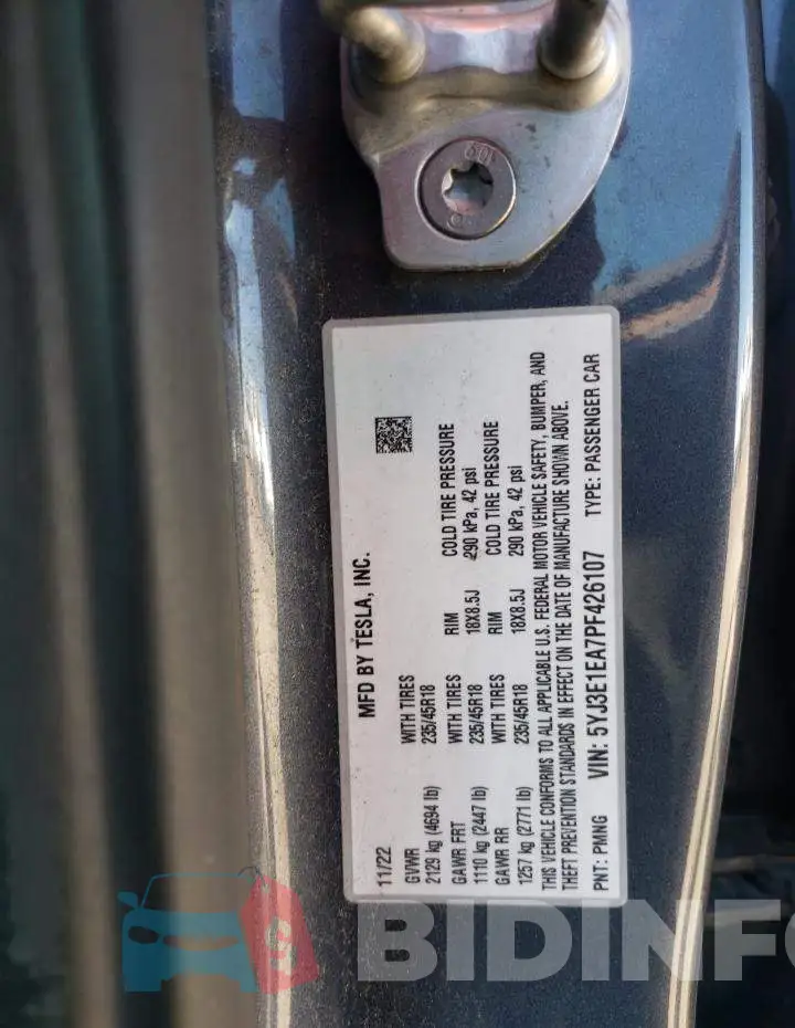 5YJ3E1EA7PF426107 Photo# 12