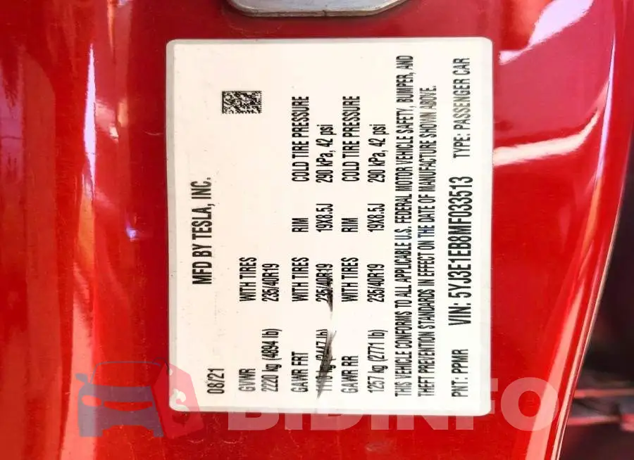 5YJ3E1EB8MF033513 Photo# 12