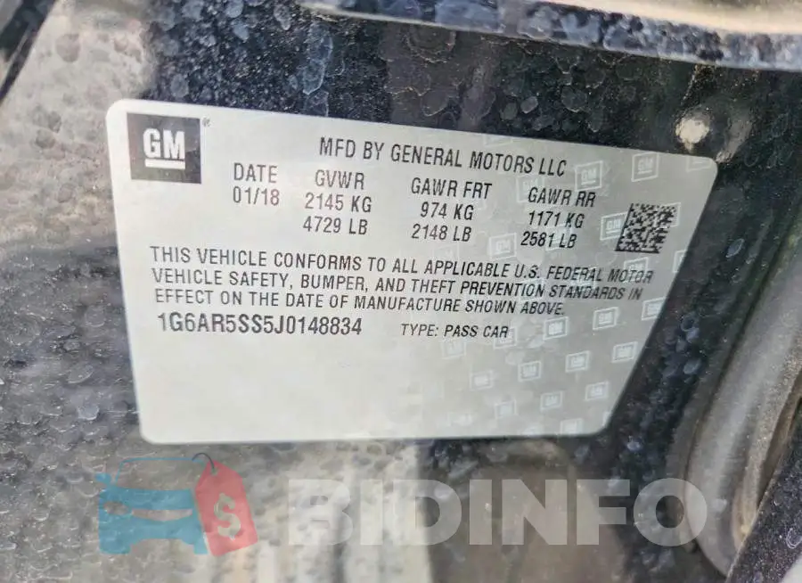 1G6AR5SS5J0148834 Photo# 12