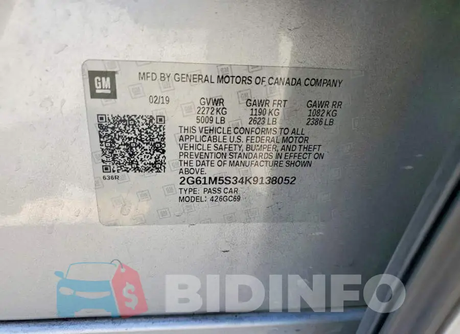 2G61M5S34K9138052 Photo# 12