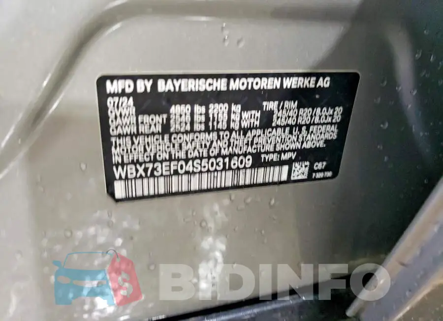WBX73EF04S5031609 Photo# 14