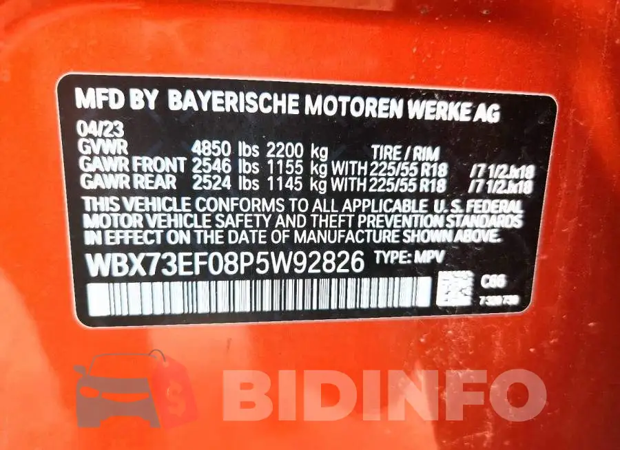 WBX73EF08P5W92826 Photo# 13