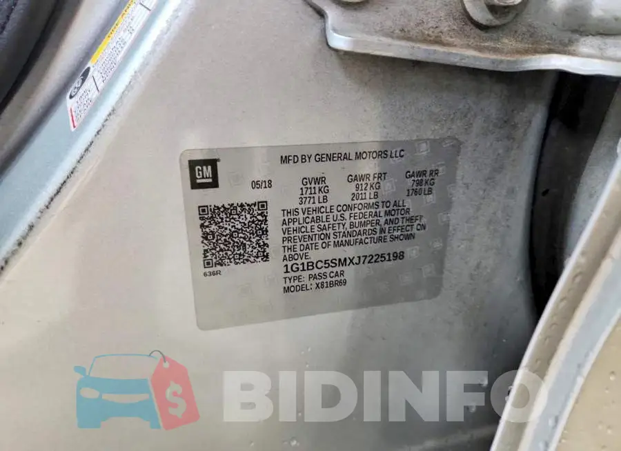 1G1BC5SMXJ7225198 Photo# 12