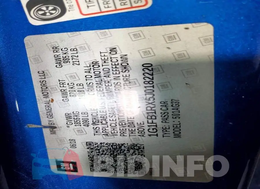 1G1FB1RX5J0182220 Photo# 12