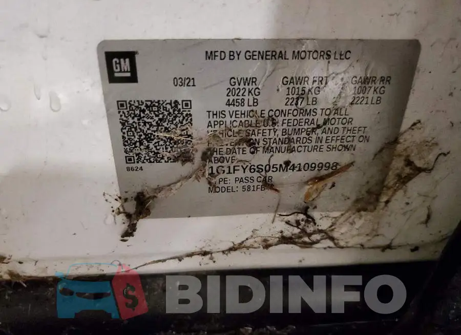1G1FY6S05M4109998 Photo# 13