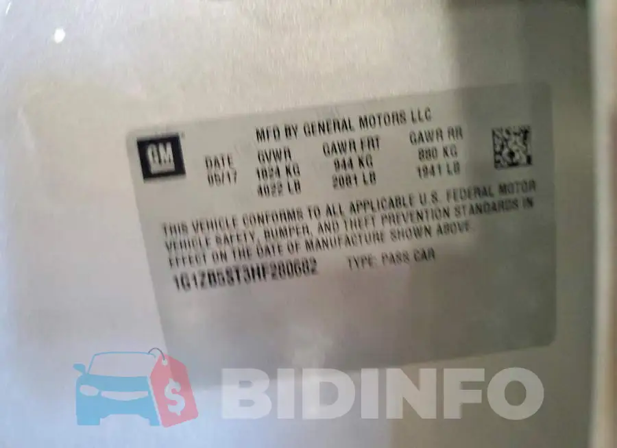 1G1ZB5ST3HF280682 Photo# 12
