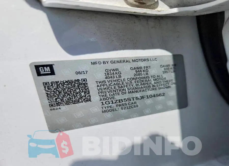 1G1ZB5ST5JF104562 Photo# 12