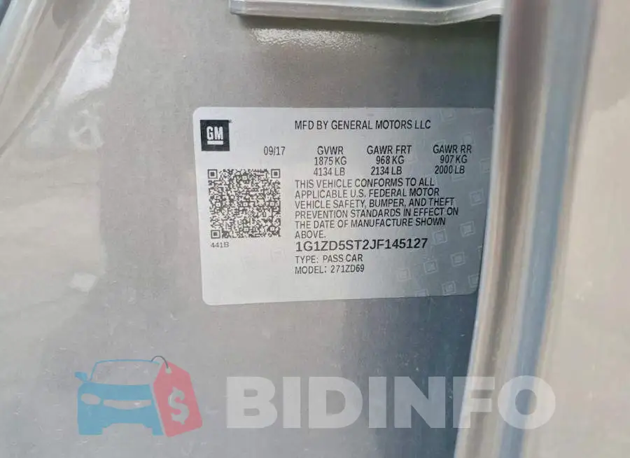 1G1ZD5ST2JF145127 Photo# 12