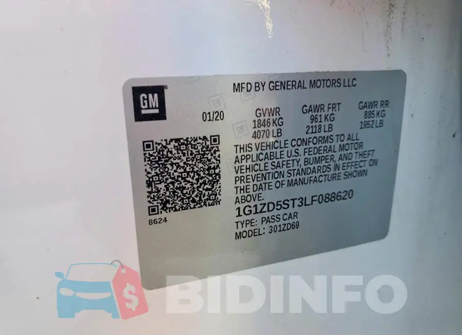 1G1ZD5ST3LF088620 Photo# 12