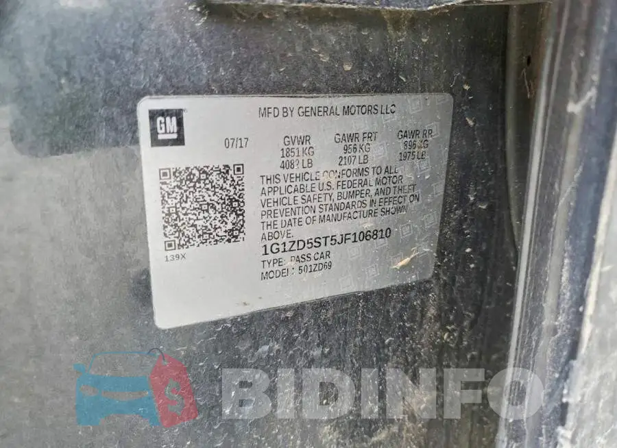 1G1ZD5ST5JF106810 Photo# 12