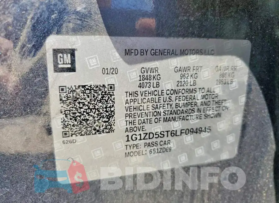 1G1ZD5ST6LF094945 Photo# 13