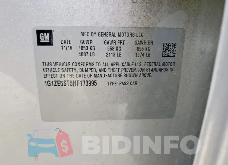 1G1ZE5ST5HF173995 Photo# 12