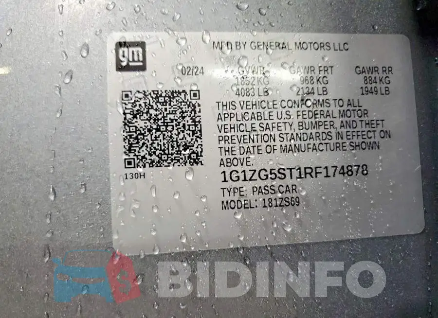 1G1ZG5ST1RF174878 Photo# 12