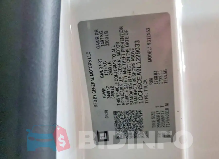 1GCHSCEA9L1229033 Photo# 13