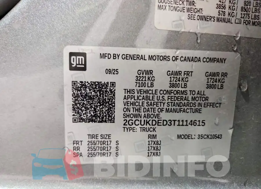 2GCUKDED3T1114615 Photo# 12