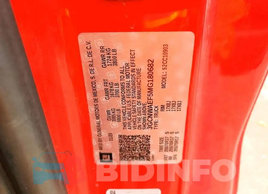 3GCNWAEF5MG180682 Photo# 12