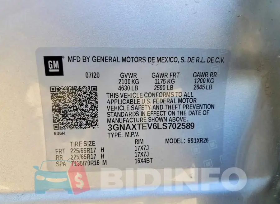 3GNAXTEV6LS702589 Photo# 13