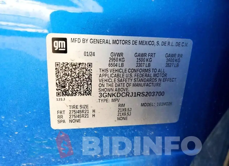 3GNKDCRJ1RS203700 Photo# 13