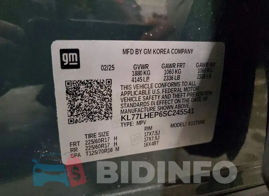 KL77LHEP6SC245541 Photo# 13