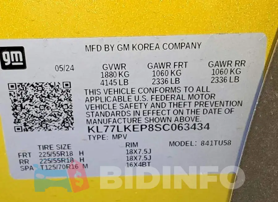 KL77LKEP8SC063434 Photo# 12