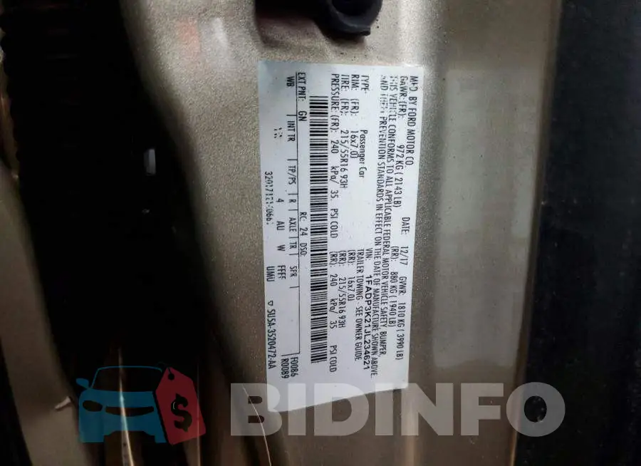 1FADP3K21JL234621 Photo# 12