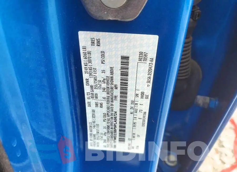 1FMEE5BP9PLA98724 Photo# 13