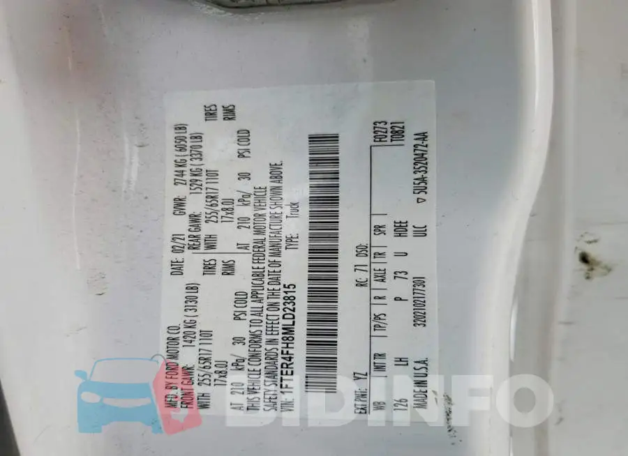 1FTER4FH8MLD23815 Photo# 12