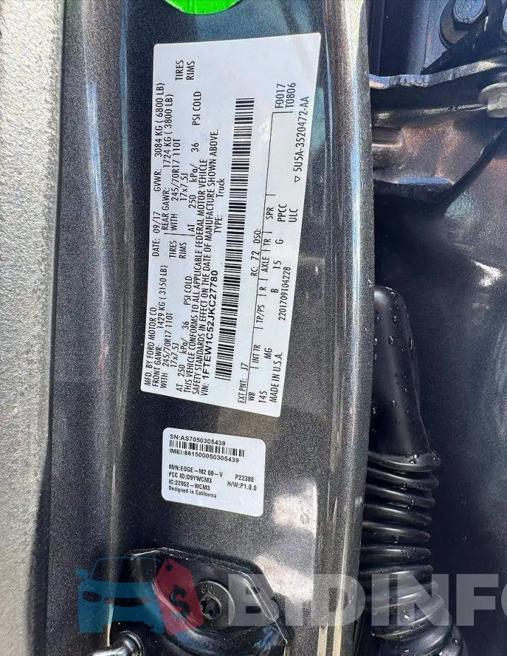 1FTEW1C52JKC27780 Photo# 10