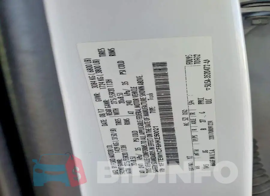 1FTEW1CF6HKE50021 Photo# 12
