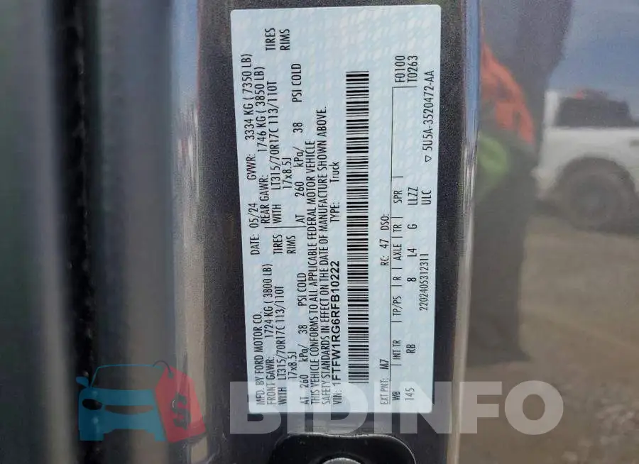 1FTFW1RG6RFB10222 Photo# 12