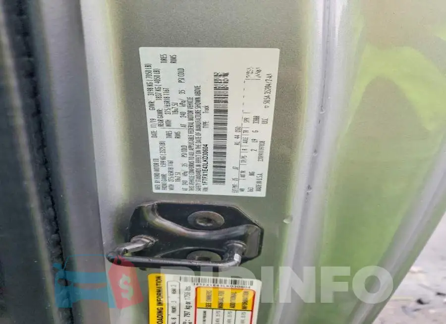 1FTFX1E43LKD30604 Photo# 12
