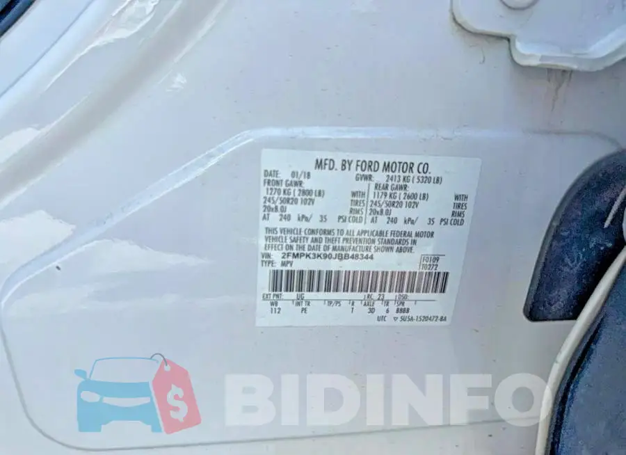2FMPK3K90JBB48344 Photo# 10